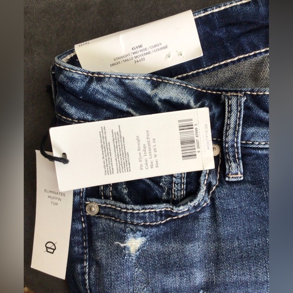 🆕SILVER JEANS CO.ELYSE STRAIGHT MID RISE CURVY (Sz 26/32) - Picture 10 of 13